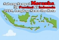 Sabang Sampai Merauke, 38 Provinsi di Indonesia 2024, Lengkap Nama Ibu Kota