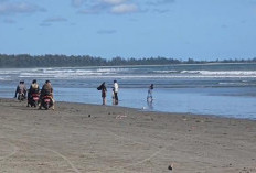 H+2 Pengunjung Pantai Panjang Mulai Membludak, Polisi Ingatkan Tidak Boleh Mandi