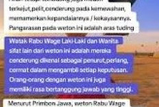 Tanggal Lahir Weton Rabu Wage: Aura, Watak, Cinta, Jodoh Hingga Pekerjaan