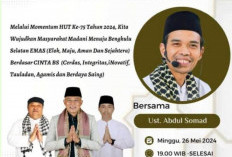 Tabligh Akbar Bersama Ustadz Abdul Somad di Bengkulu Selatan Akan Dilaksanakan, Simak Rundown Berikut