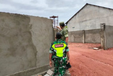 Danramil Kaur Selatan Tinjau Progres Pembangunan   Gerai Koperasi Merah Putih, Desa Ini Hampir Tuntas 