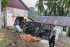 Sopir Mengantuk, Truk Tabrak Rumah Hingga Ambruk